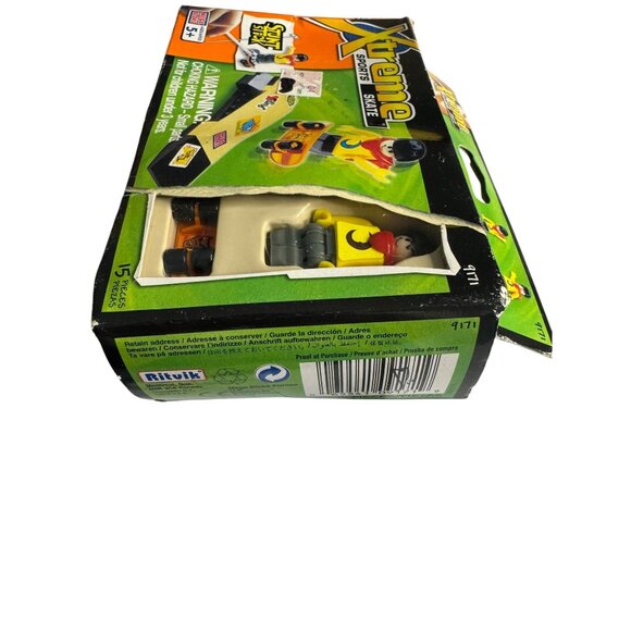 Mega Bloks Xtreme Sports Skate Stunt Stick Set 15 Pieces Ages 5+ - Picture 7 of 10